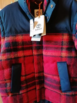 Timberland Giacca Flanella Tartan Blu/Rosso