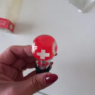 Tappo per bottiglie di vino con sfera vetro murano