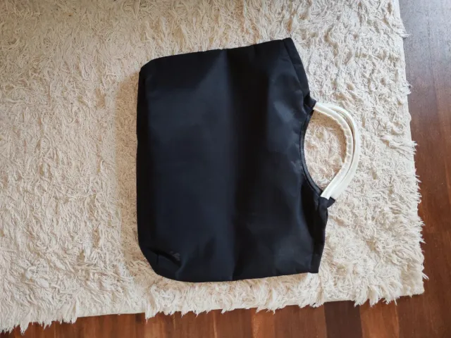 Bolso Lancôme Negro Blanco Muy Ligero