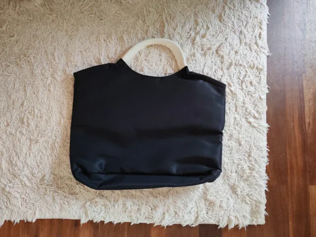Bolso Lancôme Negro Blanco Muy Ligero