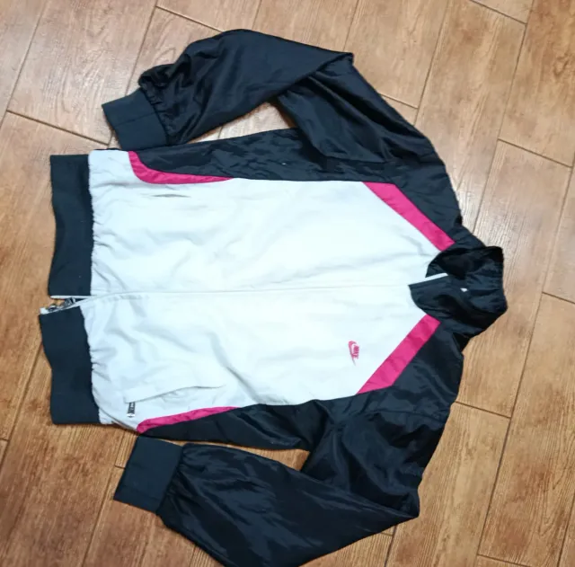 Chaqueta Nike Mujer Blanca Negra Rosa