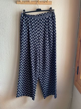 Pantalón estampado azul marino