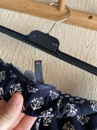 Pantalón estampado azul marino