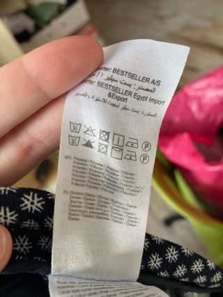 Pantalón estampado azul marino