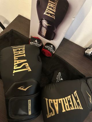 Guantes de Boxeo Everlast Elite Negros