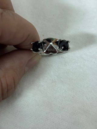 Anillo Tous con 2 piedras moradas y el osito en ac