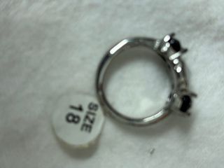 Anillo Tous con 2 piedras moradas y el osito en ac