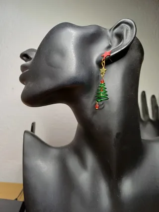 Orecchini Albero di Natale Rossi Verdi