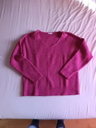 Jersey punto mujer rosa