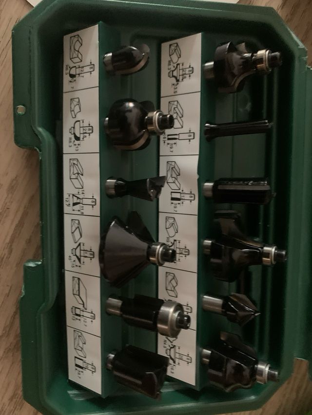 Parkside Set Fresas para Madera PFB 12 A1