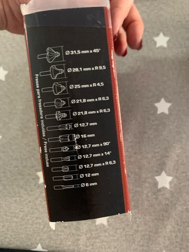 Parkside Set Fresas para Madera PFB 12 A1