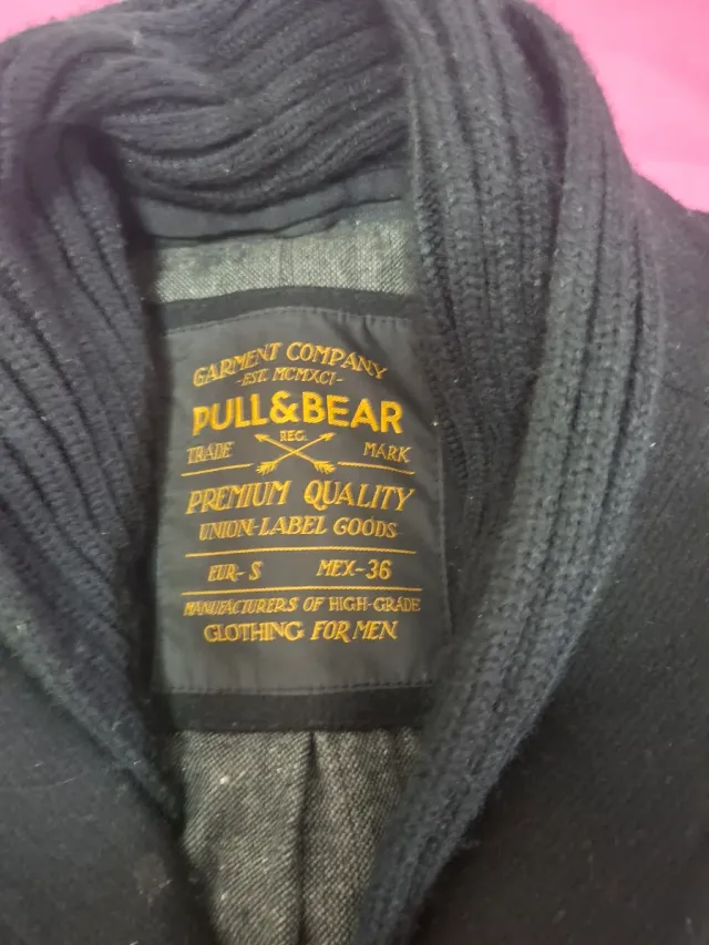 Cappotto in tessuto Pull&Bear nero