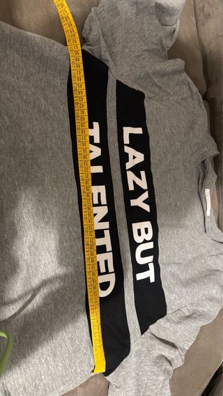 Maglia grigia Lazy But Talented