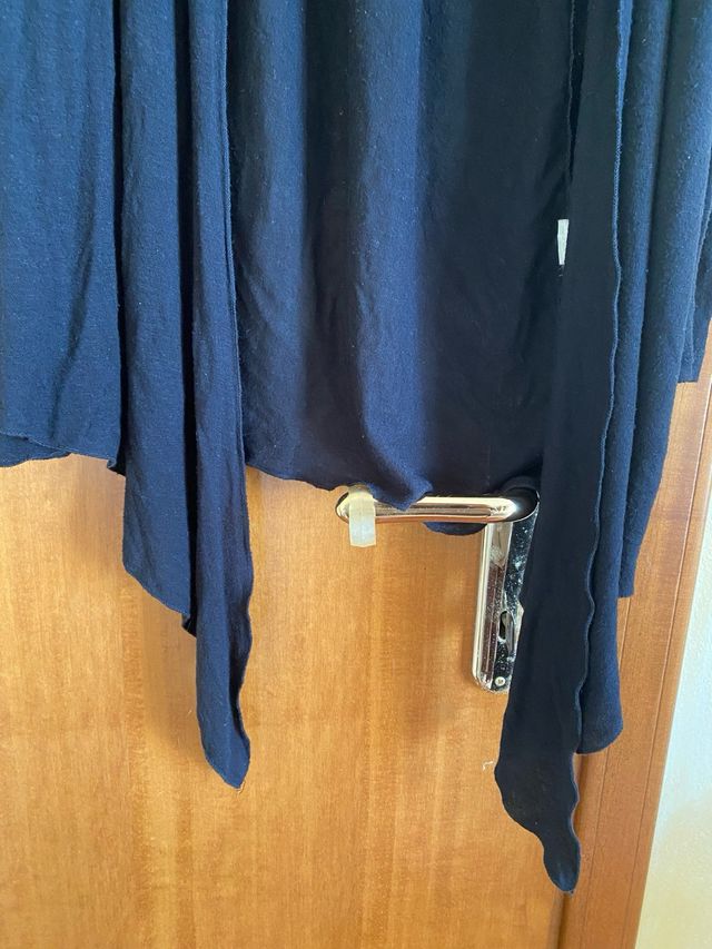 Cardigan lungo nero taglia unica