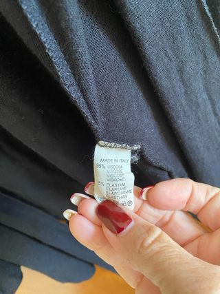 Cardigan lungo nero taglia unica