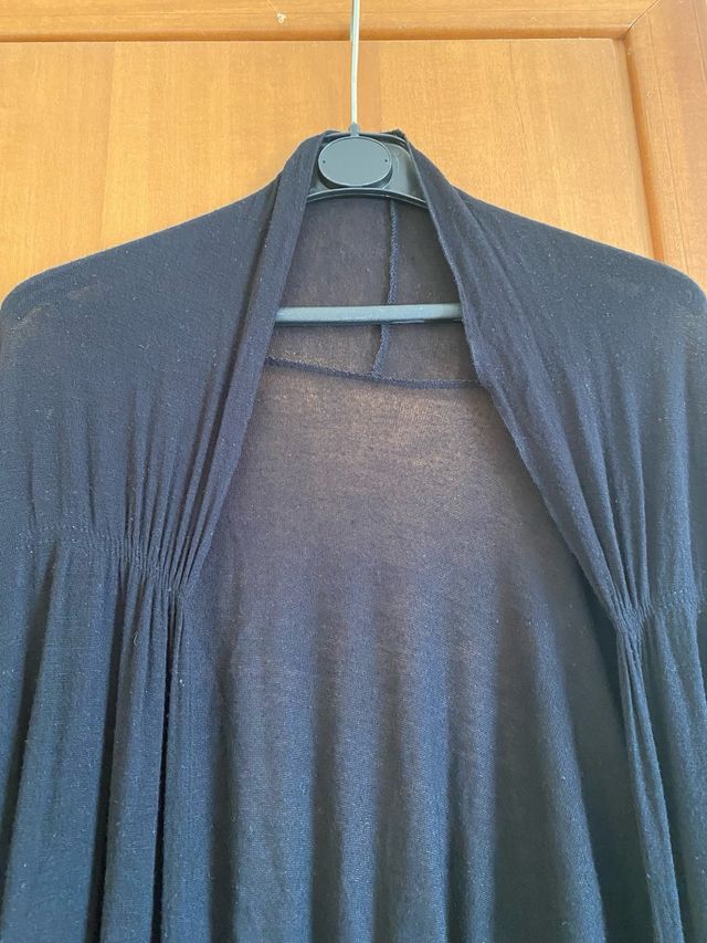 Cardigan lungo nero taglia unica