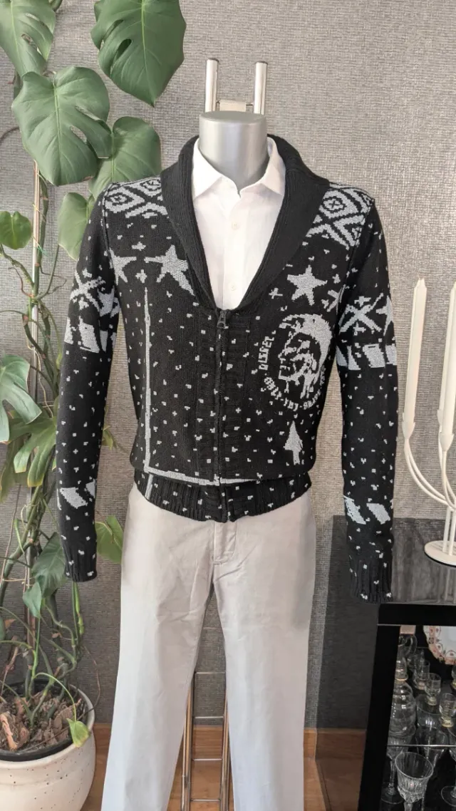 Cárdigan Diesel lana estampado