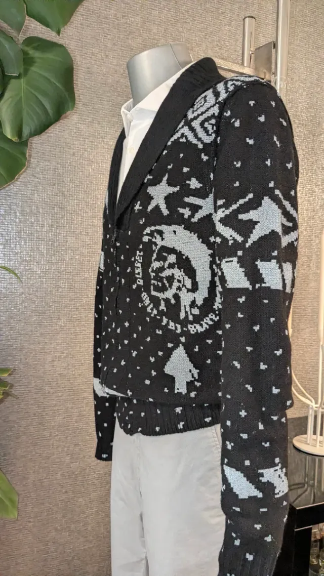 Cárdigan Diesel lana estampado