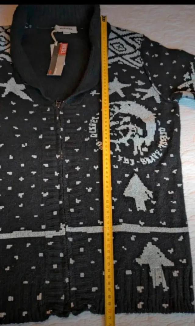 Cárdigan Diesel lana estampado