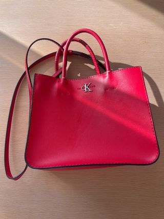Borsa Calvin Klein Jeans rossa tracolla