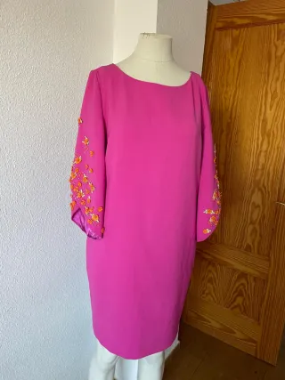 Vestido rosa Cabotine talla 46 con etiqueta
