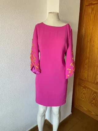 Vestido rosa Cabotine talla 46 con etiqueta