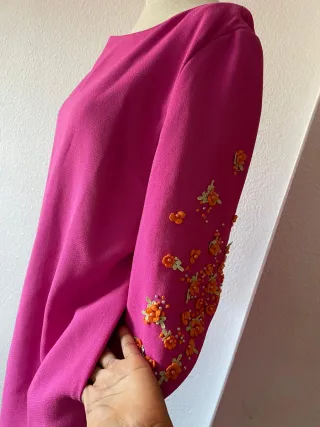 Vestido rosa Cabotine talla 46 con etiqueta