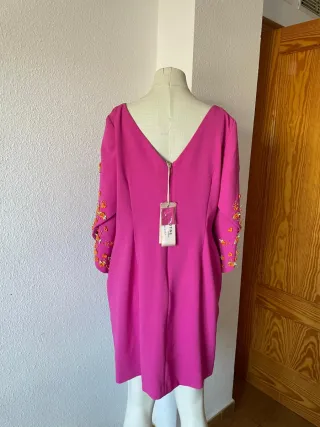 Vestido rosa Cabotine talla 46 con etiqueta