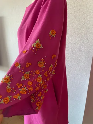 Vestido rosa Cabotine talla 46 con etiqueta