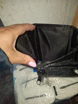 Portafoglio donna nero con fantasia