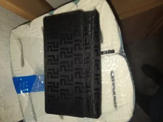 Portafoglio donna nero con fantasia