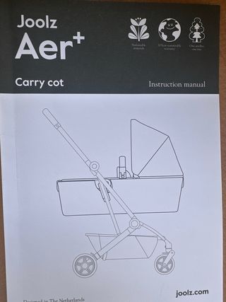 Capazo Joolz Aer+ Negro REGALO FUNDA WALKING MUM
