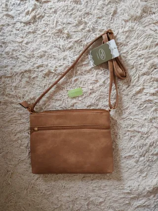 Bolso bandolera marrón claro