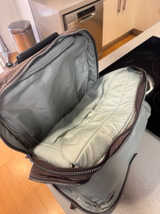 Maleta de cabina Kipling nylon marrón