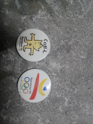 Chapas Barcelona '92 COBI y Aro Olímpico