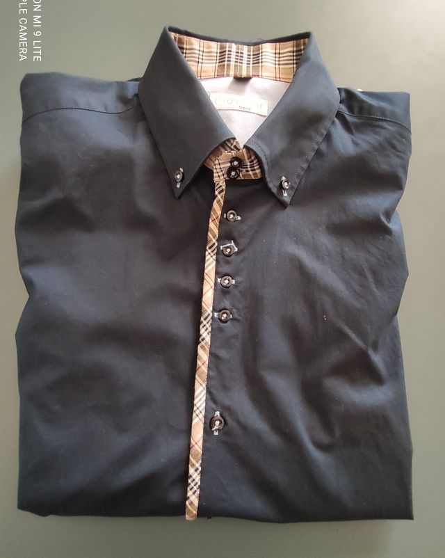 Camicia uomo On Spirit nera con fantasia