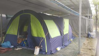 Tenda campeggio 6 posti, 2 cabine