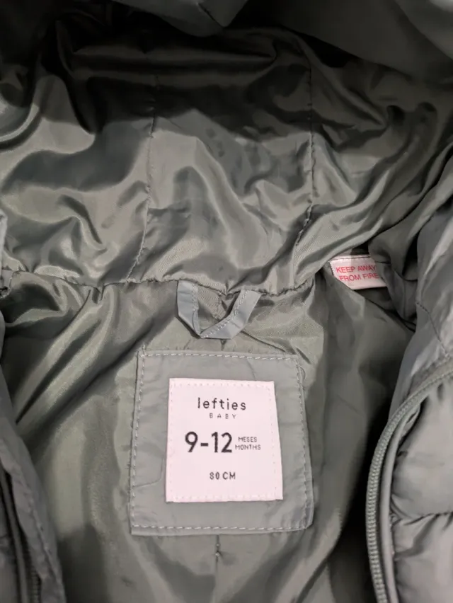 Cazadora bebé verde Lefties 9-12 meses