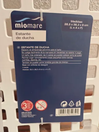 Estante organizador baño Miomare