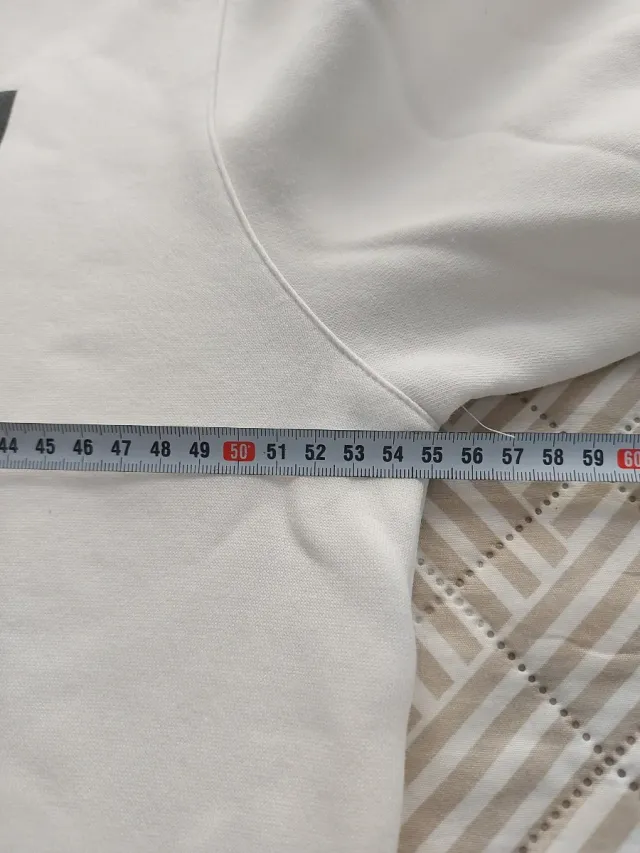 Sudadera con capucha blanca Pray Talla M