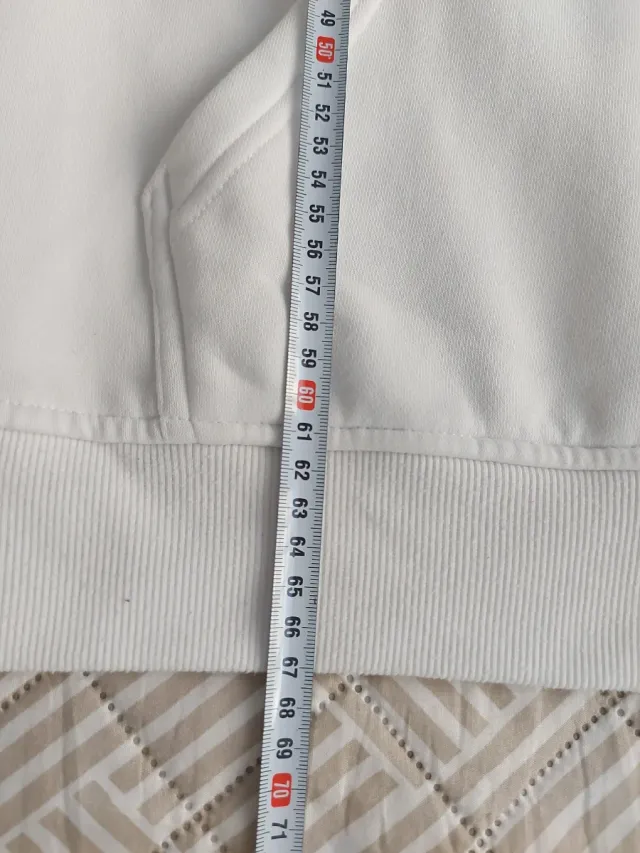 Sudadera con capucha blanca Pray Talla M