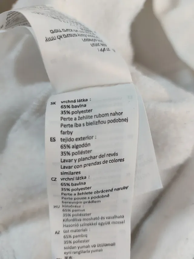 Sudadera con capucha blanca Pray Talla M