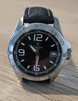 Reloj Festina Caballero Negro/Plateado