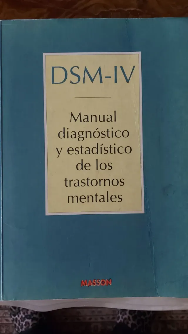 Dsm-IV: Manual Diagnostico Y Estadistico De Los...