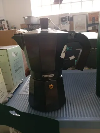 Cafetera Italiana Monix Negra VERDE
