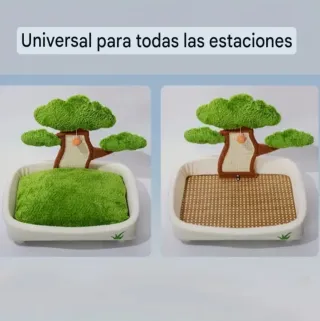 Cama y Rascador Árbol Gatos/Perros