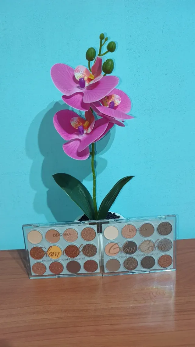 Lote 2 Paletas Sombras Ojos Glam Color.