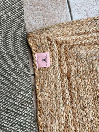 Alfombra de yute natural rectangular