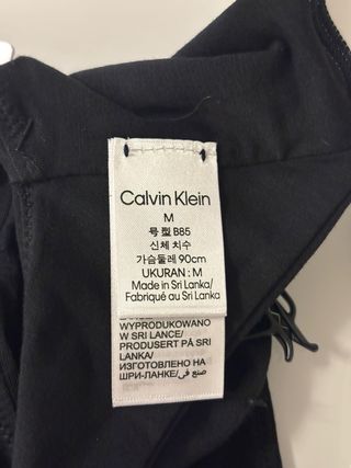 Reggiseno Calvin Klein Nero