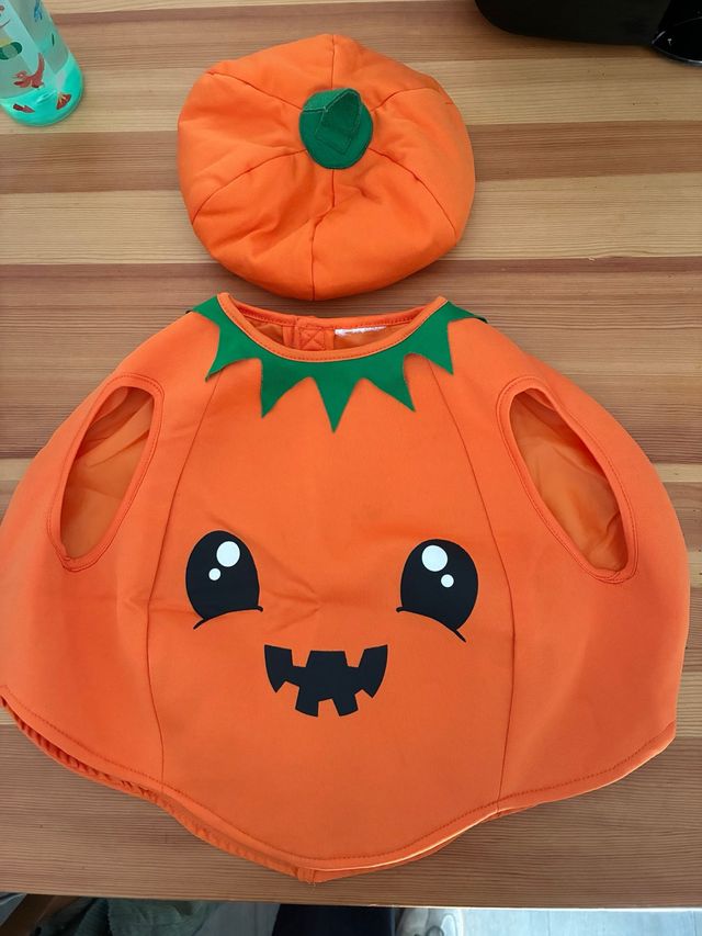 Disfraz de Calabaza para Bebé  talla 1-2 ( 86-92)